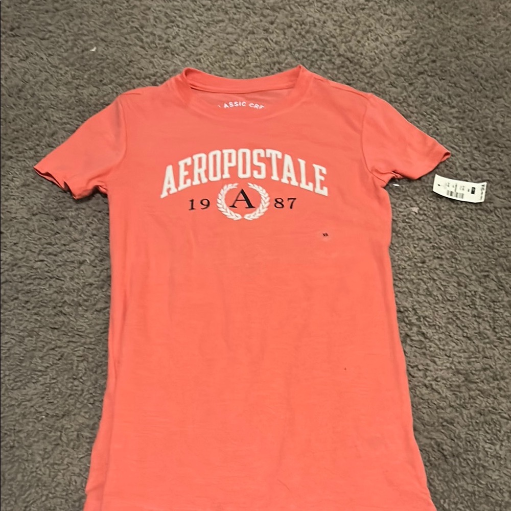 Aeropostale Coral Graphic Tee